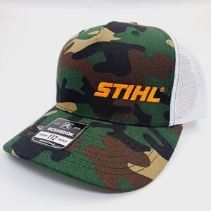 Stihl Richardson 112 Curved Bill Mesh Trucker Snapback Hat Cap